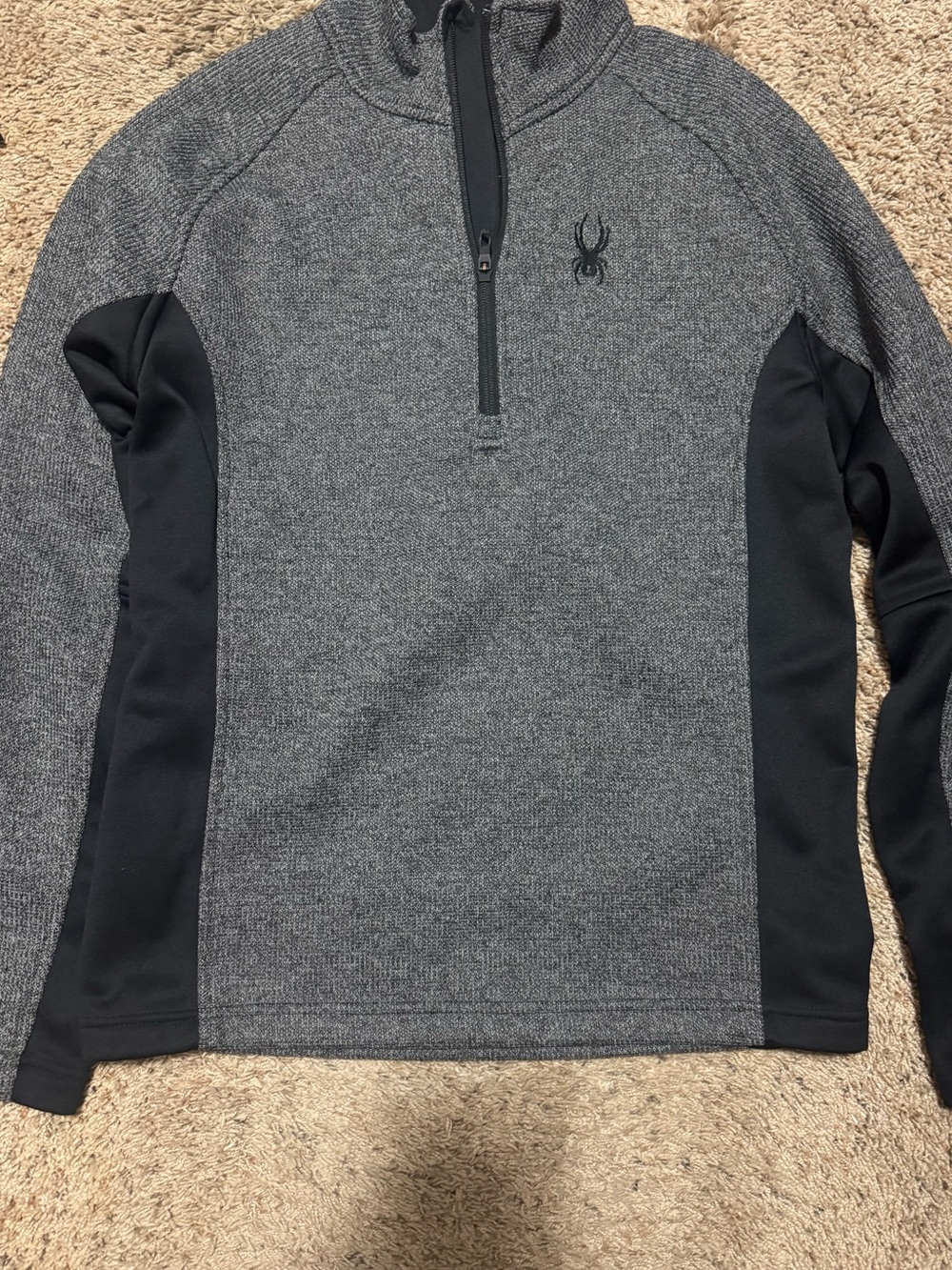 Spyder Performance Quarter-Zip Pullover ✨ Gray and Black